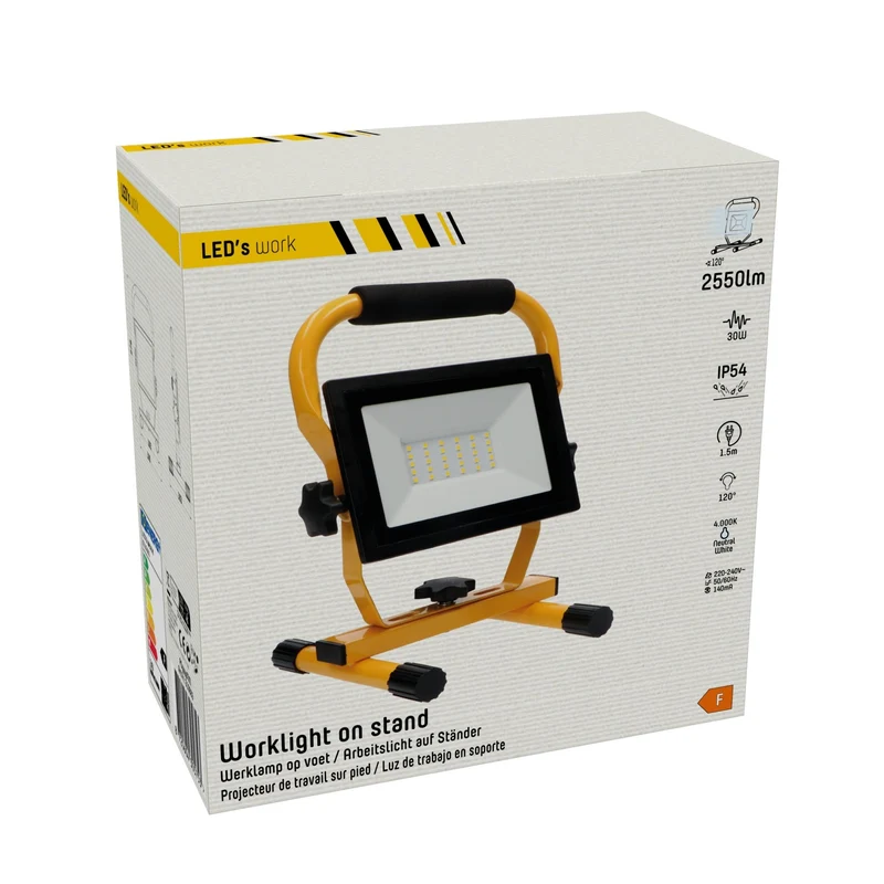 LED-Arbeitsstrahler 30W neutralweiß IP54 1,5 m Zuleitung - LED's Work