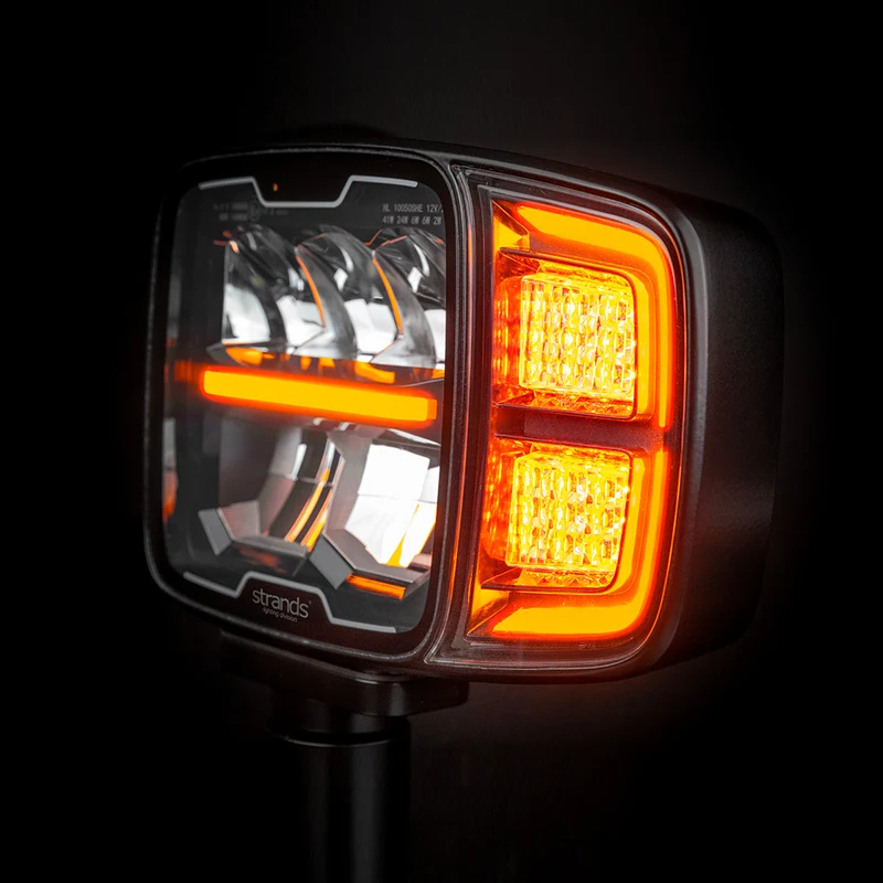 Strands HI-LO LED-Lampe mit Fernlicht, Abblendlicht und Blinker