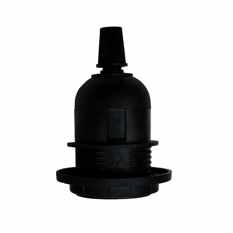 Lampenschirm Lampenfassung Kragenring Adapter Lampenfassung Weiß Schwarz~3105