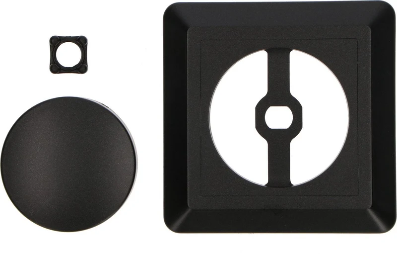 Proventa Premium LED-Dimmer komplett mit Abdeckrahmen – Universell für alle dimmbaren Leuchtmittel – Schwarz
