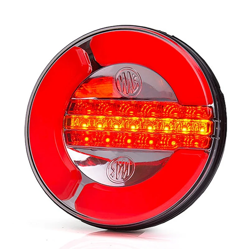 WAS W153 Rundes Neon-Rücklicht mit Bremse, Rücklicht und Blinker