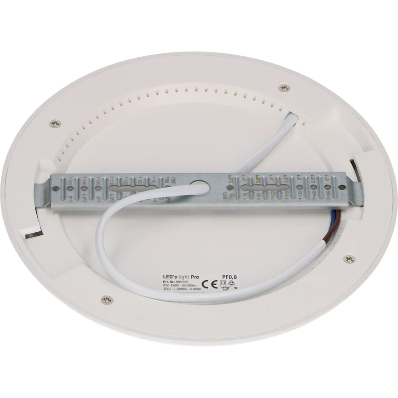 PRO LED Deckeneinbauleuchte ø 16 cm – Ultradünn – Dimmbares kaltweißes Licht – 12 W