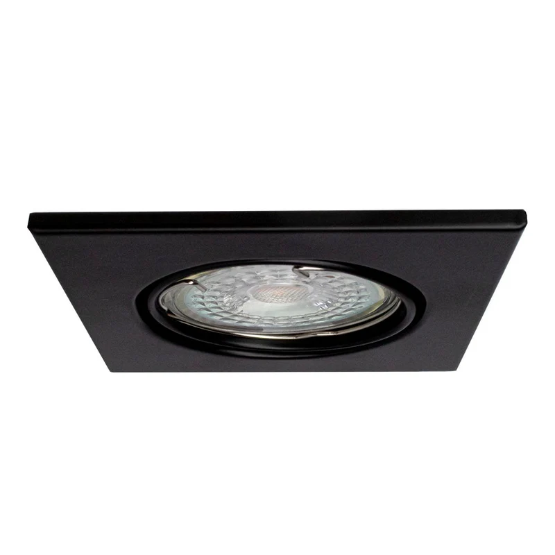 LED-Spot-Leuchte | Neigbar | Ø63mm | Quadratisch | Schwarz