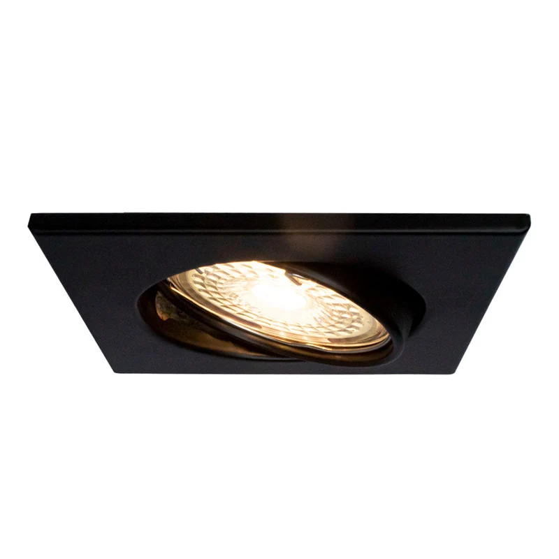 LED-Spot-Leuchte | Neigbar | Ø63mm | Quadratisch | Schwarz