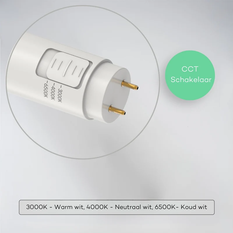 LED-Licht LED-TL-Beleuchtung komplett mit LED-TL-Röhre 120 cm - 3 Lichtfarben - 18 W (36 W)