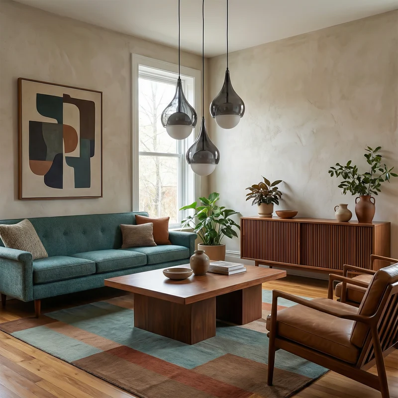 Geometrische Design-Hängeleuchte mit strahlendem Halo – Élios