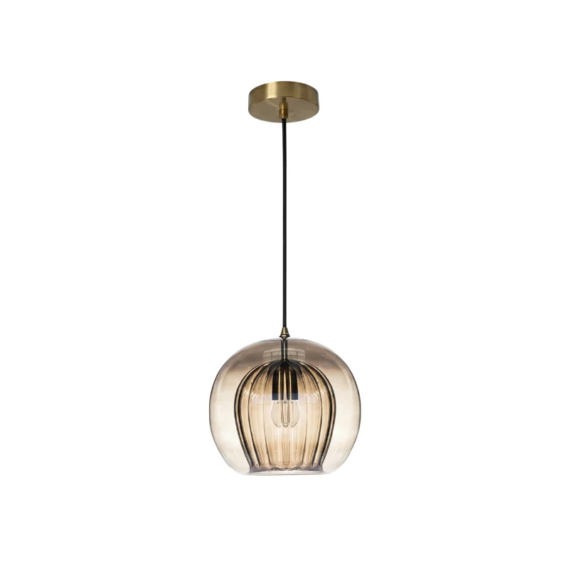 Moderne Glas-Hängelampe LED-Beleuchtung – Éclat Ambre