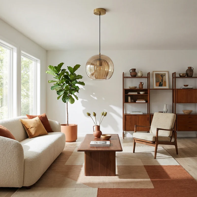 Moderne Glas-Hängelampe LED-Beleuchtung – Éclat Ambre