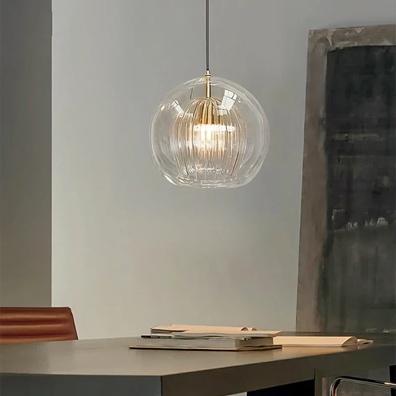 Moderne Glas-Hängelampe LED-Beleuchtung – Éclat Ambre