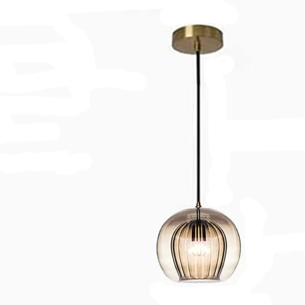 Moderne Glas-Hängelampe LED-Beleuchtung – Éclat Ambre