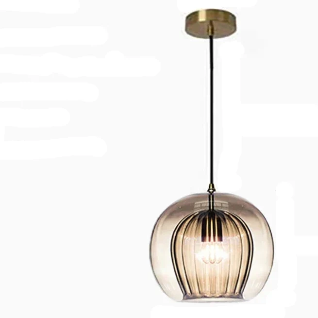 Moderne Glas-Hängelampe LED-Beleuchtung – Éclat Ambre