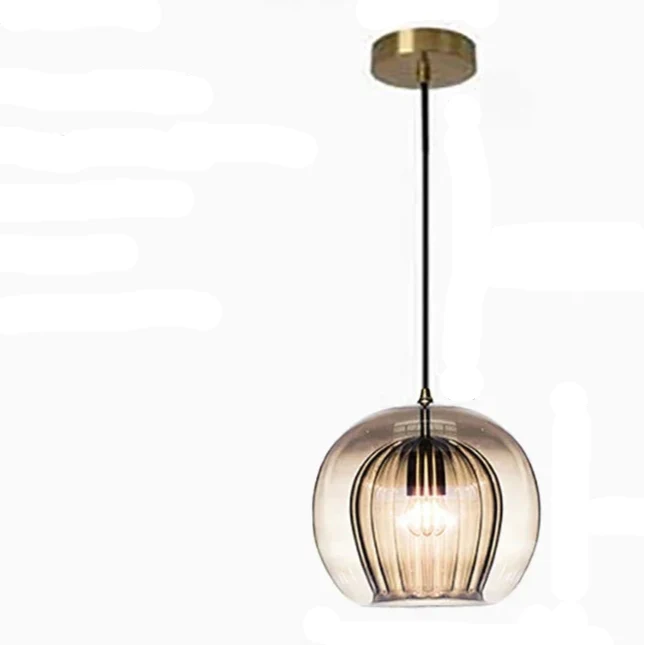 Moderne Glas-Hängelampe LED-Beleuchtung – Éclat Ambre