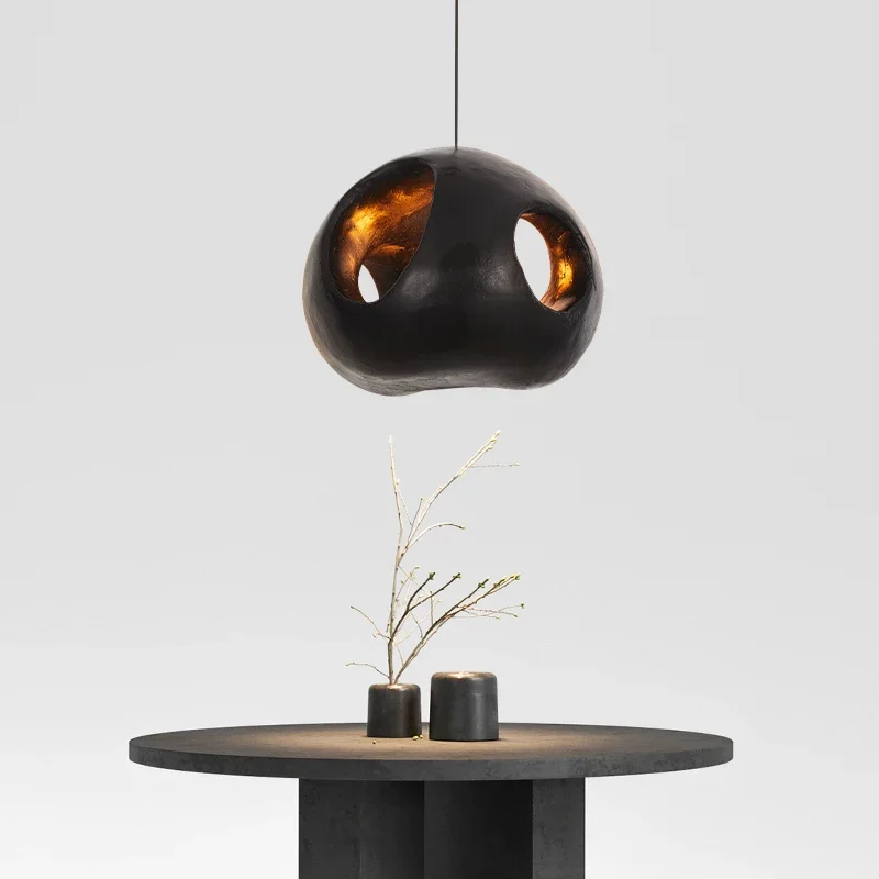 Design-Pendelleuchte mit Dimmer und eleganten Oberflächen – Lueur Obsidienne