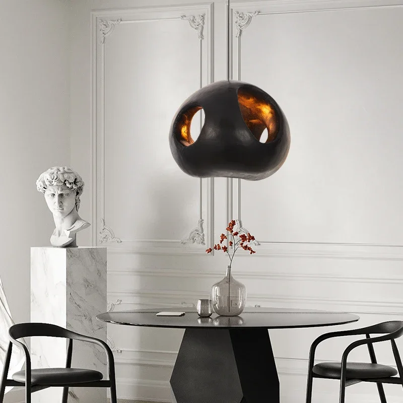 Design-Pendelleuchte mit Dimmer und eleganten Oberflächen – Lueur Obsidienne