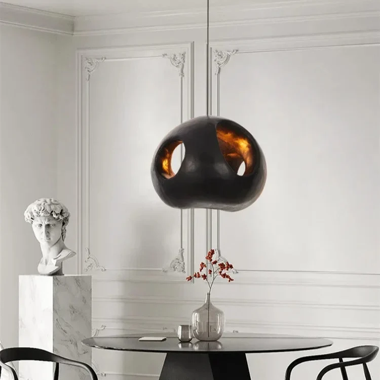 Design-Pendelleuchte mit Dimmer und eleganten Oberflächen – Lueur Obsidienne