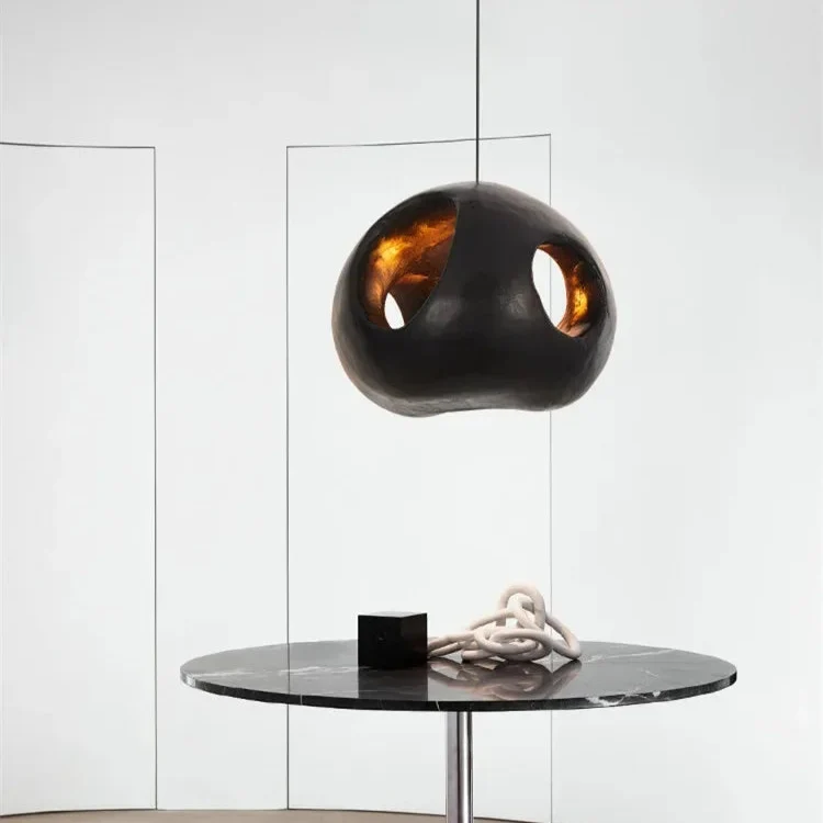 Design-Pendelleuchte mit Dimmer und eleganten Oberflächen – Lueur Obsidienne