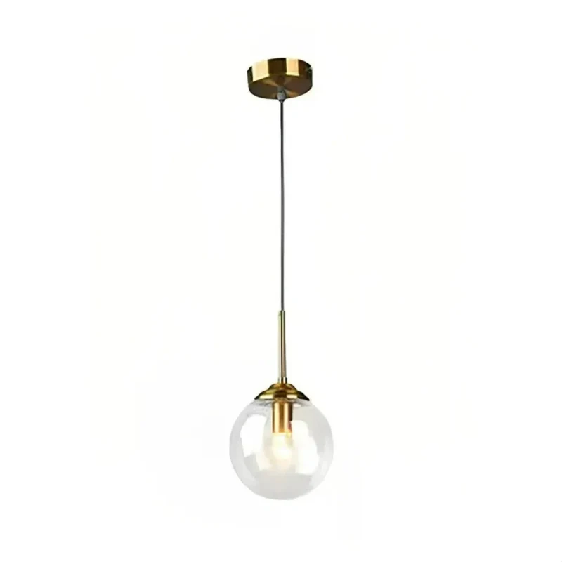 Moderne Glas Pendelleuchte in Kugelform für Esszimmer & Esstisch