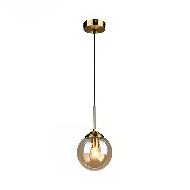 Moderne Glas Pendelleuchte in Kugelform für Esszimmer & Esstisch