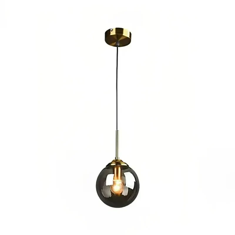 Moderne Glas Pendelleuchte in Kugelform für Esszimmer & Esstisch