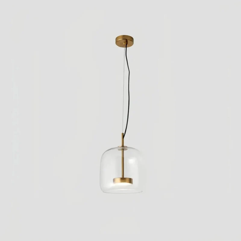 Moderne LED Pendelleuchte aus Glas – dimmbar, ideal für Esszimmer