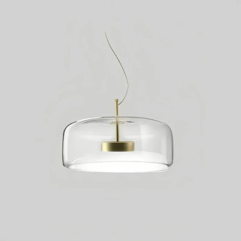 Moderne LED Pendelleuchte aus Glas – dimmbar, ideal für Esszimmer