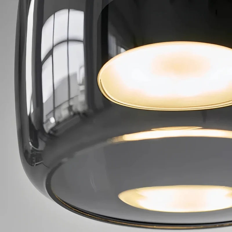 Moderne LED Pendelleuchte aus Glas – dimmbar, ideal für Esszimmer
