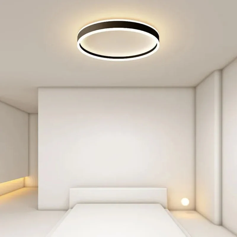 Moderne LED Deckenleuchte in Ringform, dimmbar ideal für Schlafzimmer