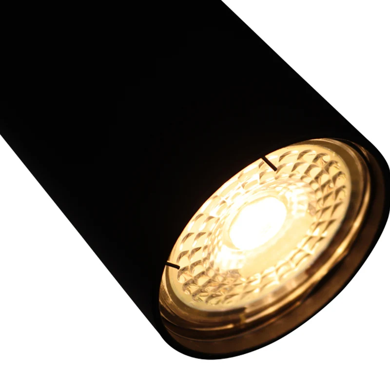 LED-Deckenaufbauspot | 3-Licht | schwarz | 3 x GU10-Fassung