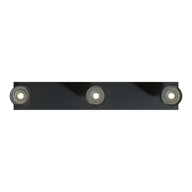 LED-Deckenaufbauspot | 3-Licht | schwarz | 3 x GU10-Fassung