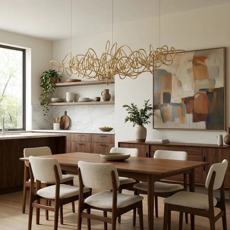 LED-Pendelleuchte im schlichten, luftigen Design für modernes Interieur – Sora