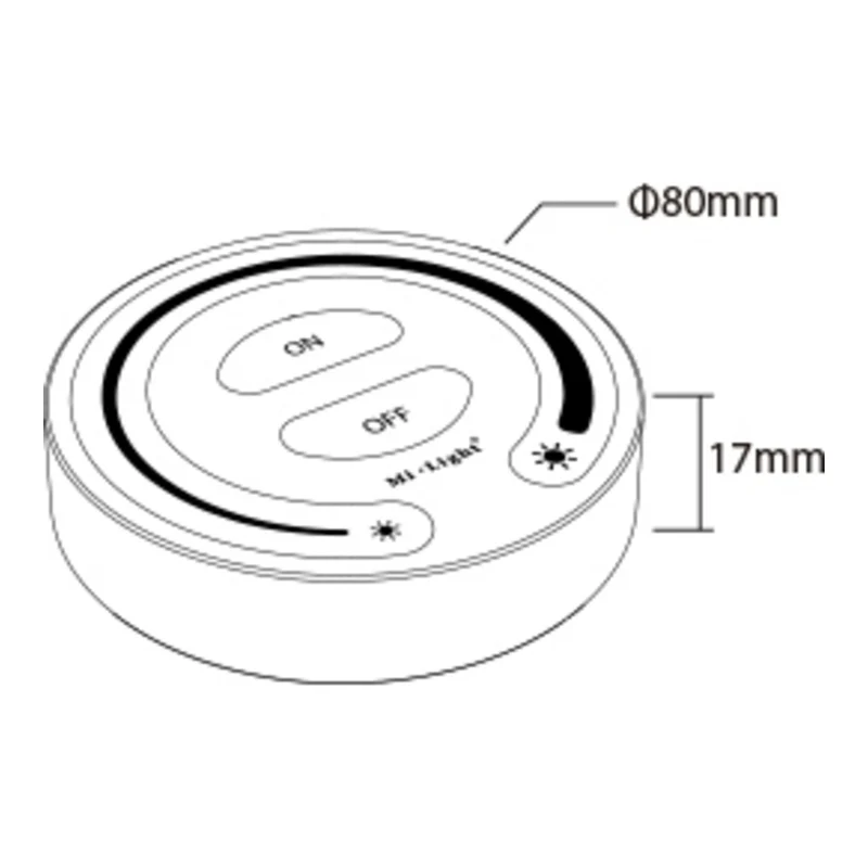 Milight kabelloser Wandschalter und Dimmer | CCT-Lichtfarbe einstellbar