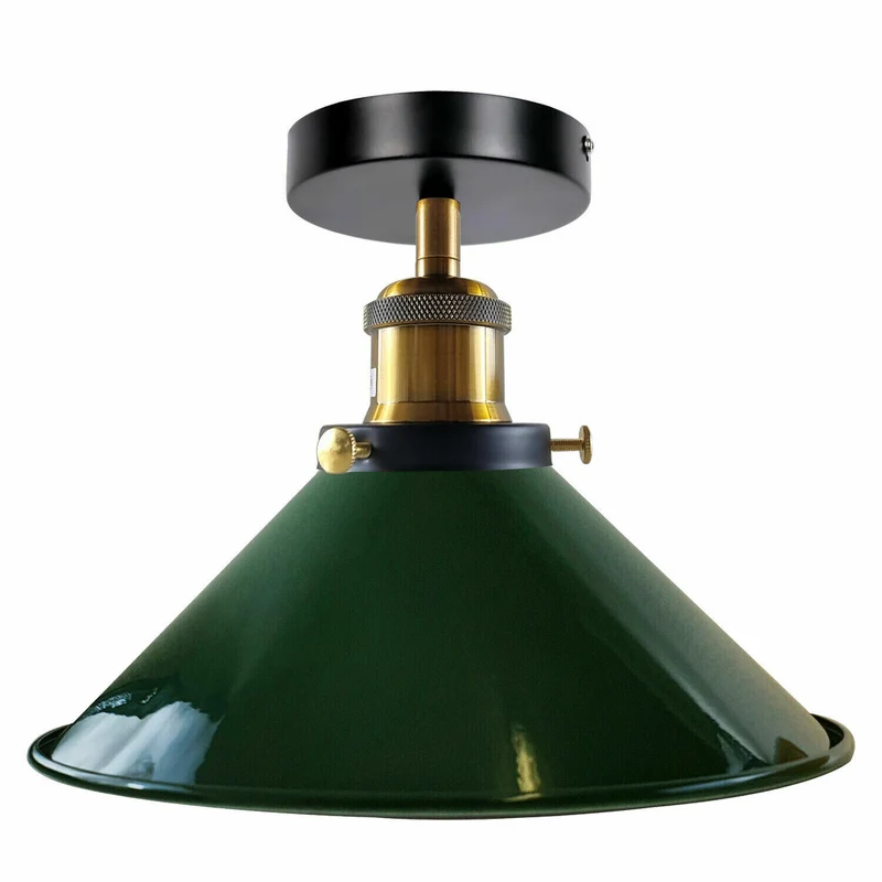Grün Metall Deckenleuchte mit schirm 22cm Deckenlampe~2981