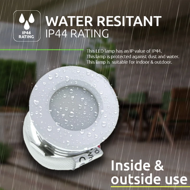 LED-Veranda-Einbaustrahler | Mini | Ø31mm | 1,5W | Dimmbar – Weiß