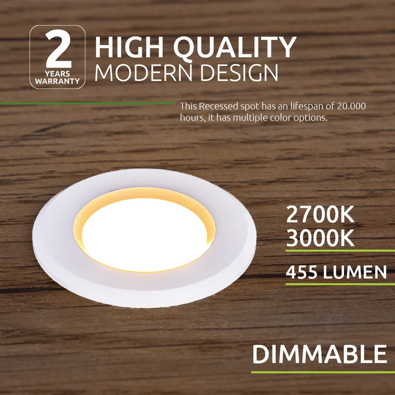 LED-Veranda-Einbaustrahler | Mini | Ø31mm | 1,5W | Dimmbar – Weiß