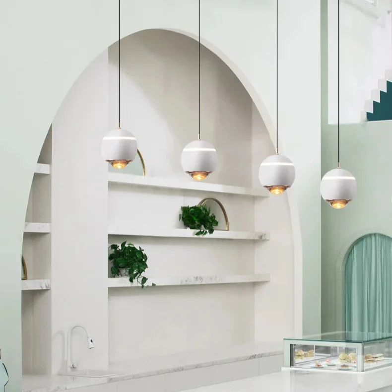 Mehrfarbige Hängelampe in lebhaften Tönen und edlem Look – Chromatique