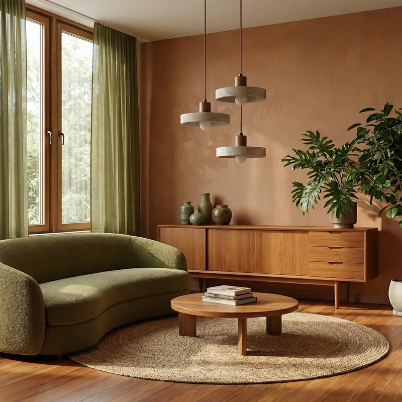 Kompakte Hängelampe mit verstellbarem Kabel für authentisches Ambiente – Tissée Terrestre