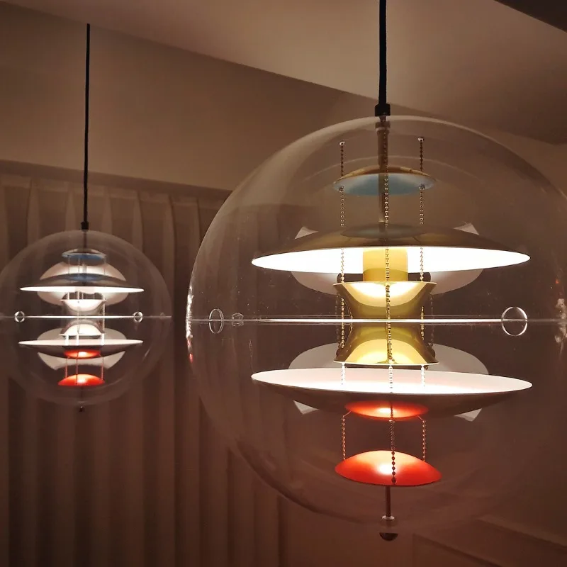 LED Kugel-Pendelleuchte Metall-Finish Zeitgenössisches Ambiente – Harmonie Orbitale