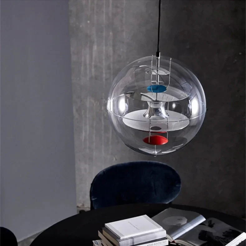 LED Kugel-Pendelleuchte Metall-Finish Zeitgenössisches Ambiente – Harmonie Orbitale