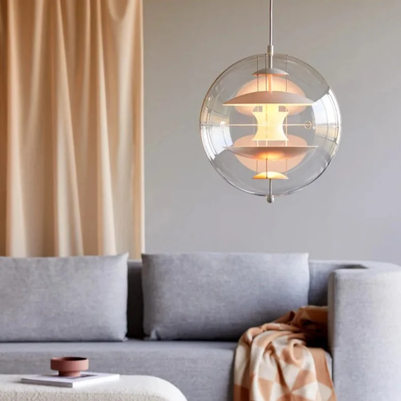 LED Kugel-Pendelleuchte Metall-Finish Zeitgenössisches Ambiente – Harmonie Orbitale