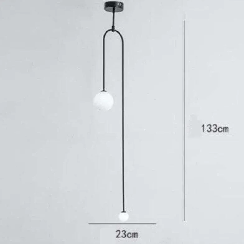 Pendelleuchte Mit Modernen Geometrischen Linien Für Schlafzimmer
