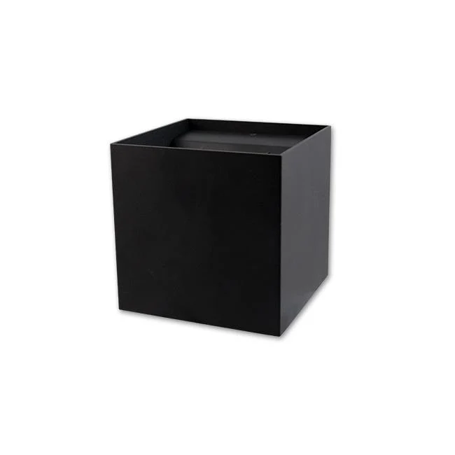 LED-Würfel-Wandleuchte | Dimmbar | IP44 | G9-Fassung | Schwarz