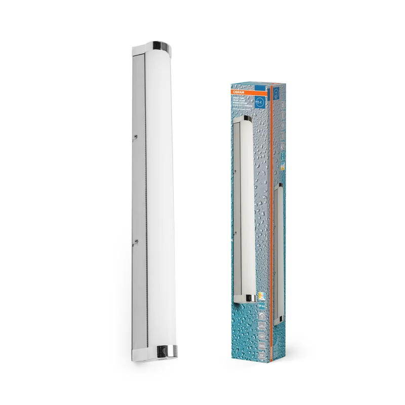 OSRAM ORBIS Tube Badezimmer Spiegel-/Wandleuchte Frost-Glas 12W 60cm Chrom