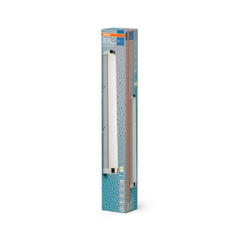 OSRAM ORBIS Tube Badezimmer Spiegel-/Wandleuchte Frost-Glas 12W 60cm Chrom