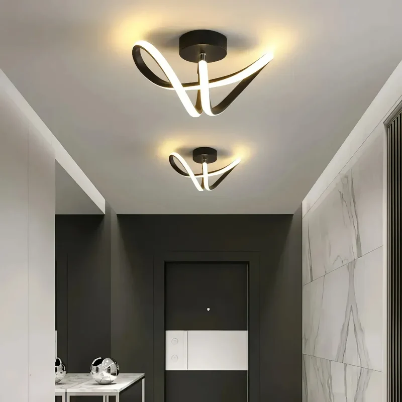 Moderne LED-Deckenleuchte für den Flur, dimmbar