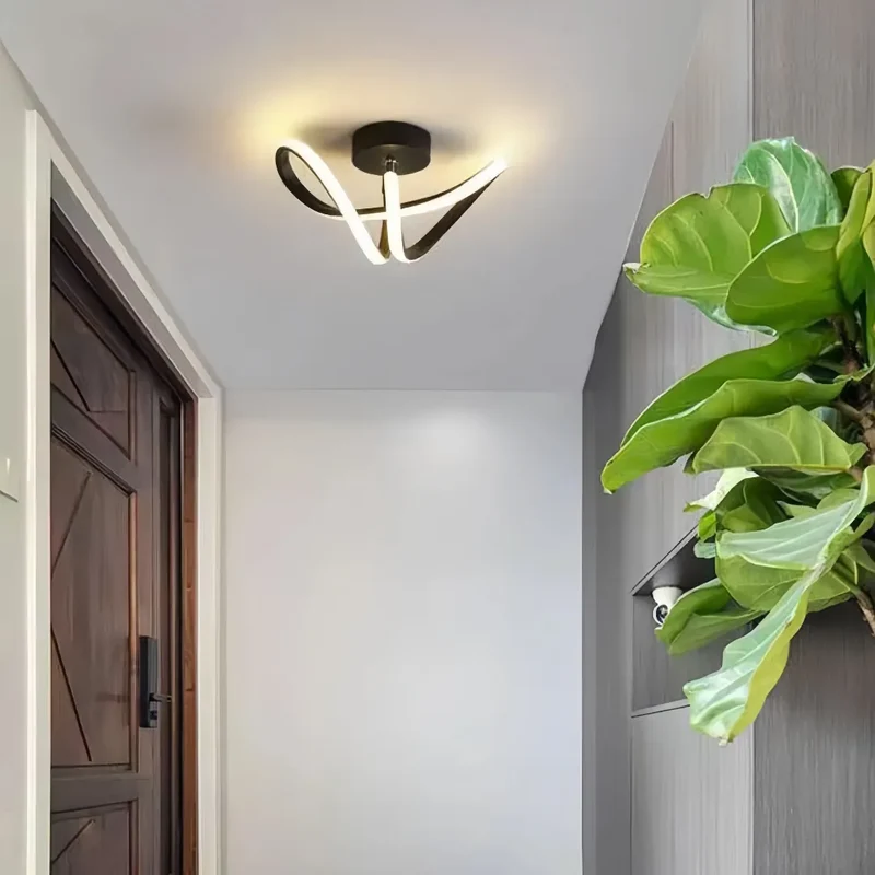 Moderne LED-Deckenleuchte für den Flur, dimmbar