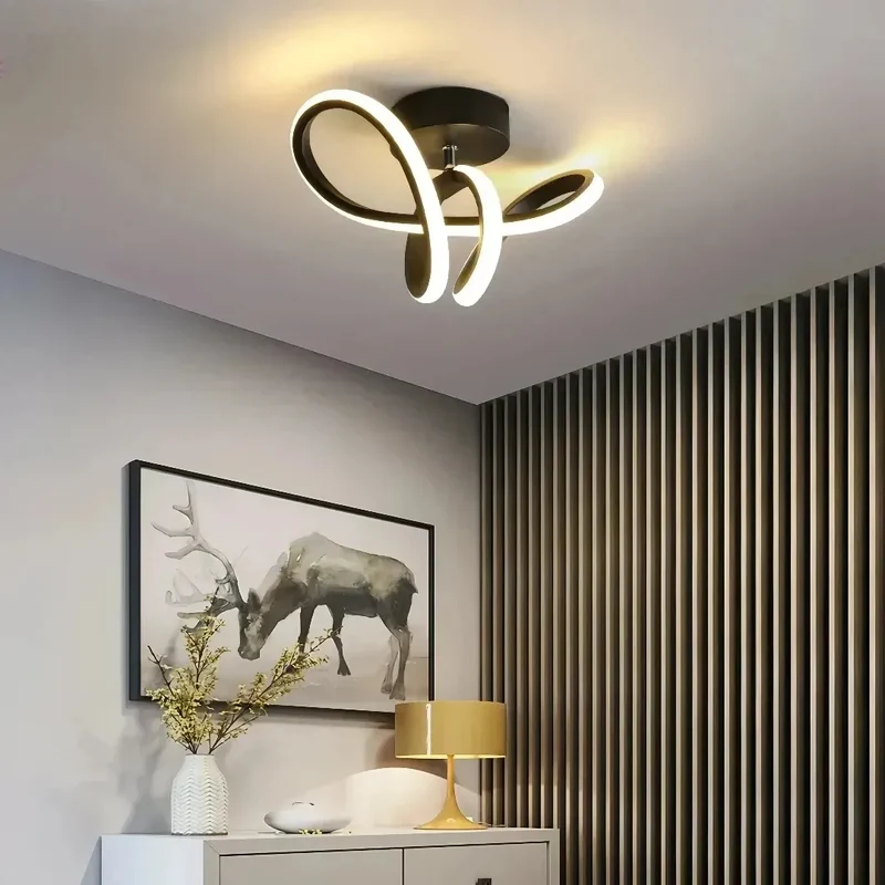 Moderne LED-Deckenleuchte für den Flur, dimmbar