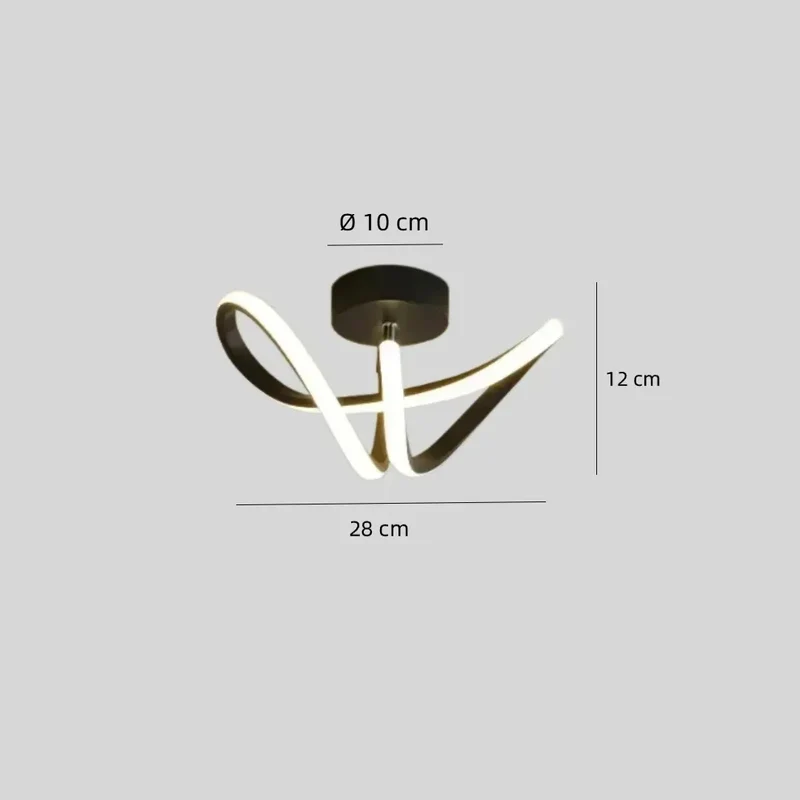 Moderne LED-Deckenleuchte für den Flur, dimmbar