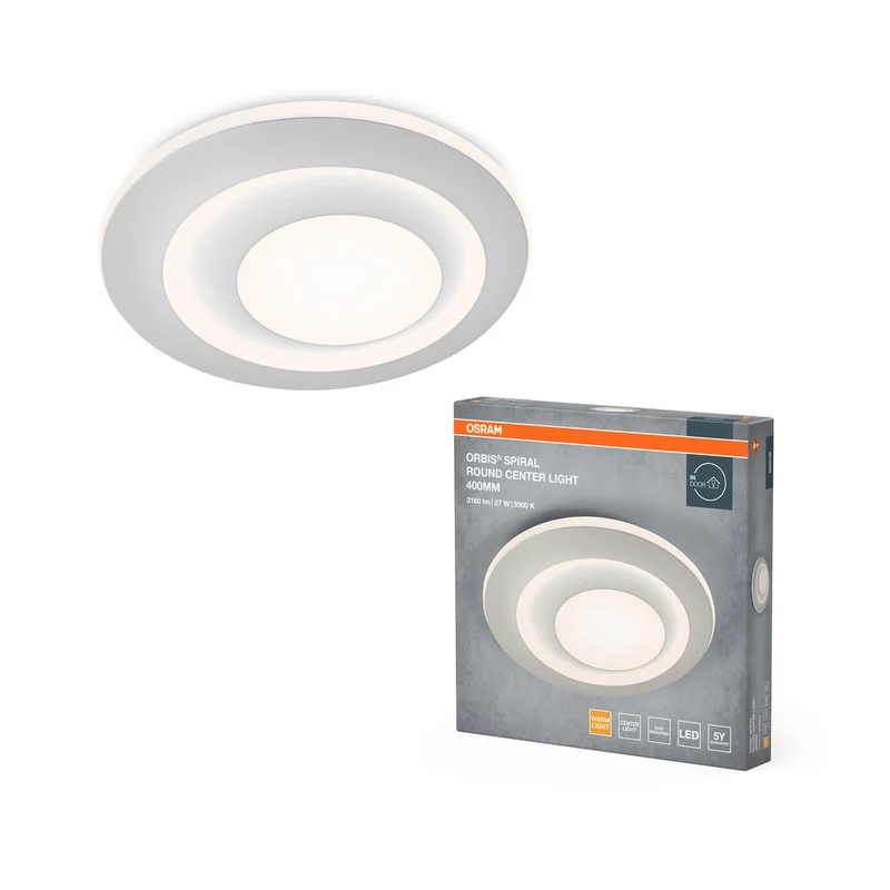 OSRAM ORBIS SPIRAL RD CL Deckenleuchte, weiß, 27W, 3000lm