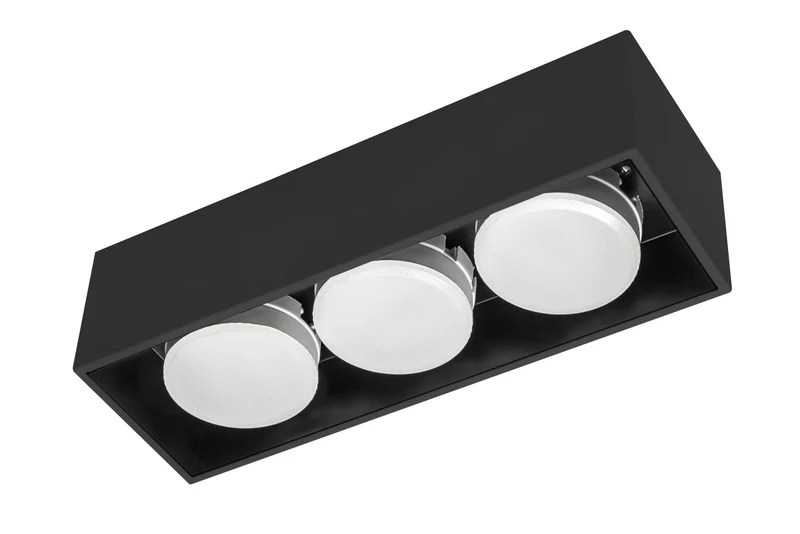 Deckenleuchte schwarz 3x GX53 bis 12W - LED's Light