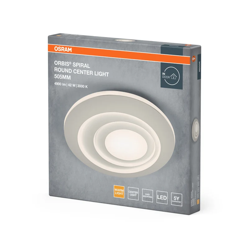OSRAM ORBIS SPIRAL RD CL Deckenleuchte, weiß, 42W, 4000lm